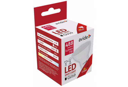 LED Spot Alu+Plástico 7W GU10 EW