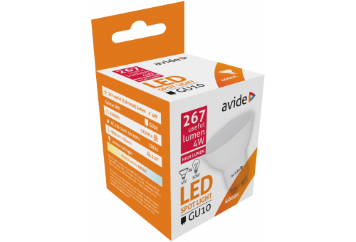 LED Spot Alu+Plástico 4W GU10 NW