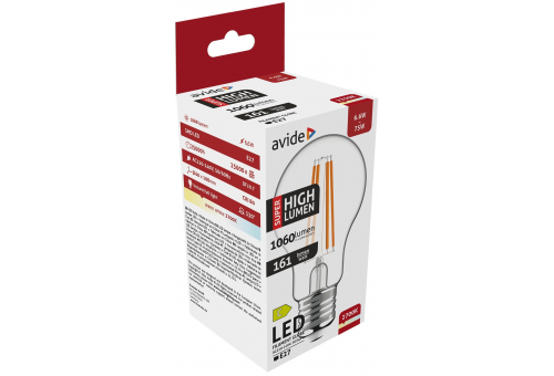 LED Filament Globo 6.6W E27 A60 WW 2700K Super High Lumen