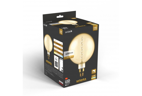 Avide LED Jumbo Filament Nowra Amber 4.5W E27 2200K Fényerőszabályzós