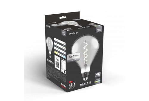 Avide LED Jumbo Filament Rialto Smokey 4.5W E27 2200K Fényerőszabályzós