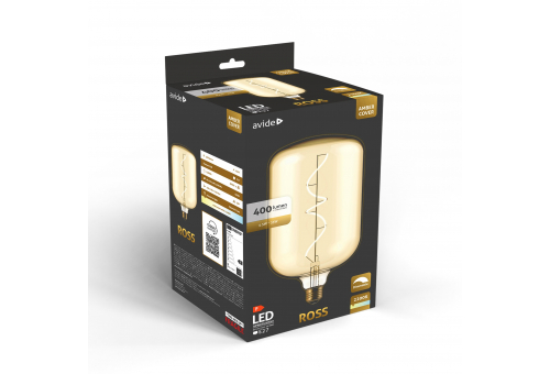 Avide LED Jumbo Filament Ross Amber 4.5W E27 2200K Fényerőszabályzós