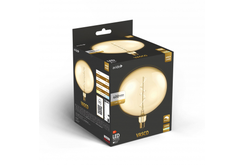 Avide LED Jumbo Filament Vasco Amber 4.5W E27 2200K Fényerőszabályzós