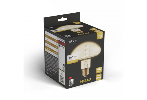 Avide LED Jumbo Filament Millau Amber 4.9W E27 2200K Fényerőszabályzós