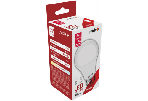 Bec LED Globe A60 8W E27 WW Avide Standard