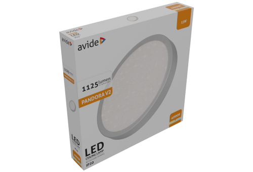 LED Luz de teto Pandora V2 Csillagos Prata 15W 280*40mm NW