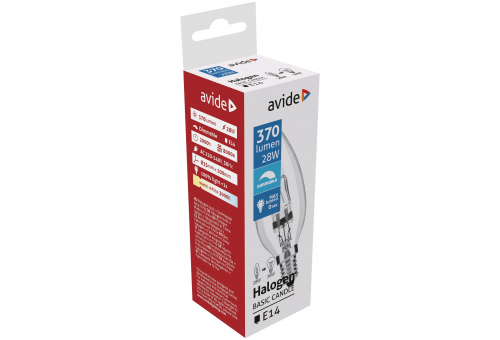 Bec Halogen lumânare 28W E14 2000h Avide