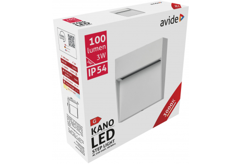 Lâmpada de escada exterior Kano LED 3W WW IP54 10.5cm